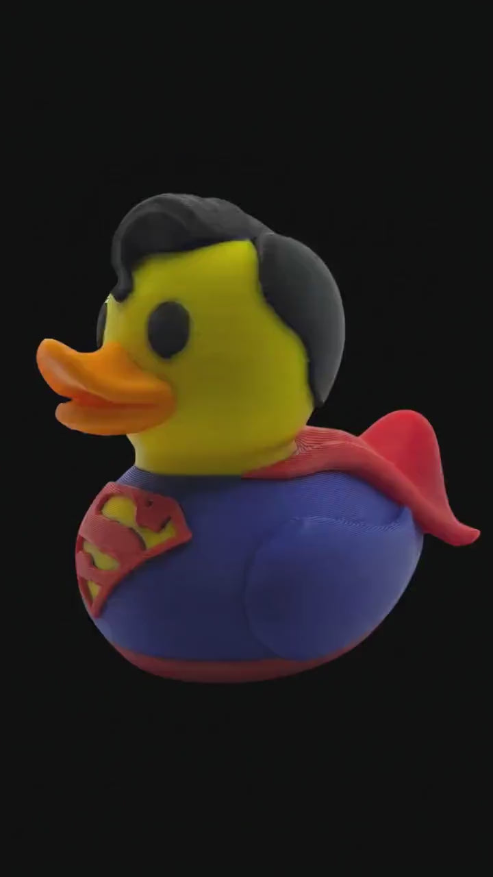 Inspired Superman Duck Collectible Superhero Fan  Comic Hero Dashboard Miniature Jeep Ducking Novelty
