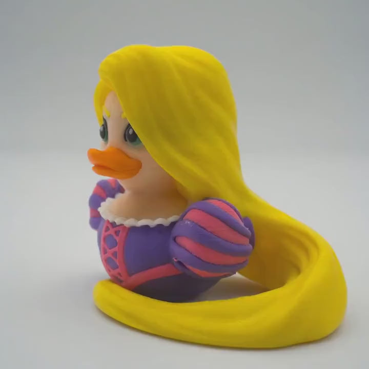 Inspired Rapunzel Tangled Duck Ornament Handcrafted Parody Duck Jeep Ducking 3d Printed Fairytale