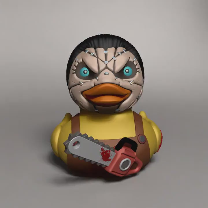 Horror Duck Figure with Chainsaw, 3D Printed Display Decor for Halloween