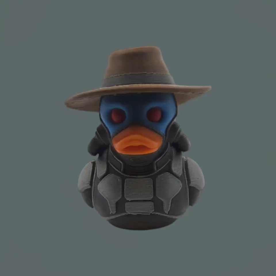 Cad Bane Inspired Duck Star Wars  Figure Collectible Desk Decoration Display Piece Bounty Hunter Character