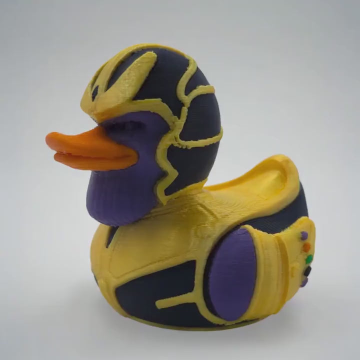 Thanos inspired Duck 3D Printed Marvel Collectible Figurine Statue Superhero Fan Desk Ornament Office Display