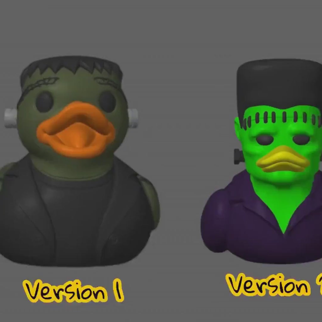 Frankenstein Duck Halloween Decoration, 3D Printed Frankenduck for Jeep or Bath