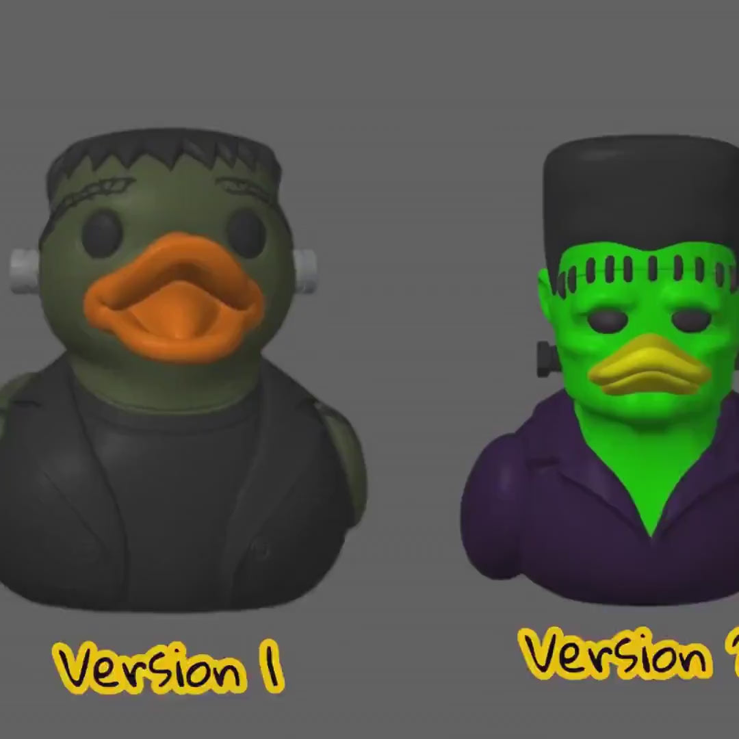 Frankenstein Duck Halloween Decoration, 3D Printed Frankenduck for Jeep or Bath
