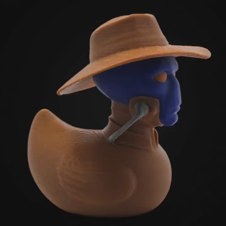 cad bane Inspired duck Star Wars  Blue Alien Hat Wearing book of boba fett