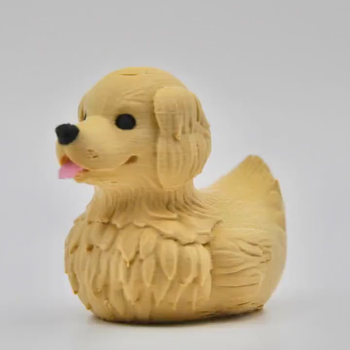 3D Printed Duck, Golden Retriever Design for Jeep Dashboard and Cruise Decor