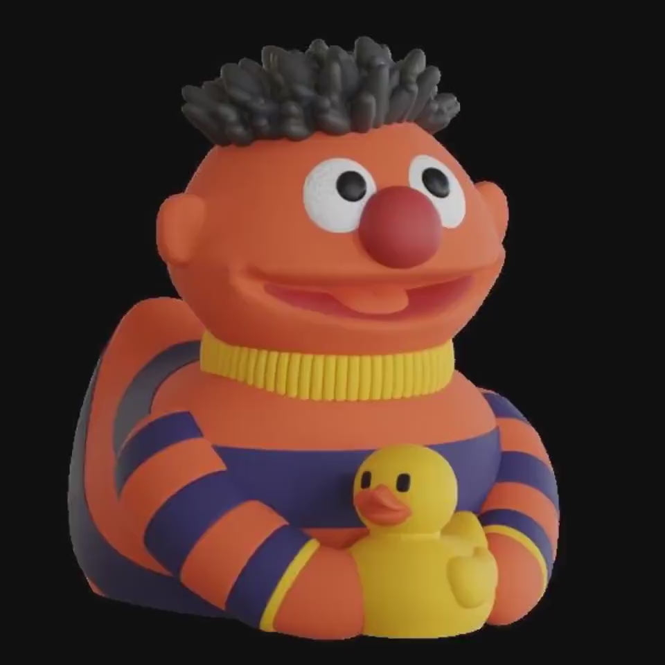 Ernie Duck Sesame Street Character Collectible Figure Cartoon Character Sesame Street Desk Decoration Display