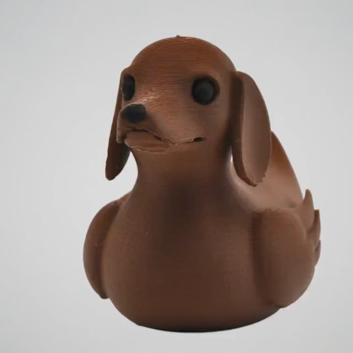Dachshund Duck for Dog Lover Present Set Whimsical Home Accence Art Animal Sculpturet Piece
