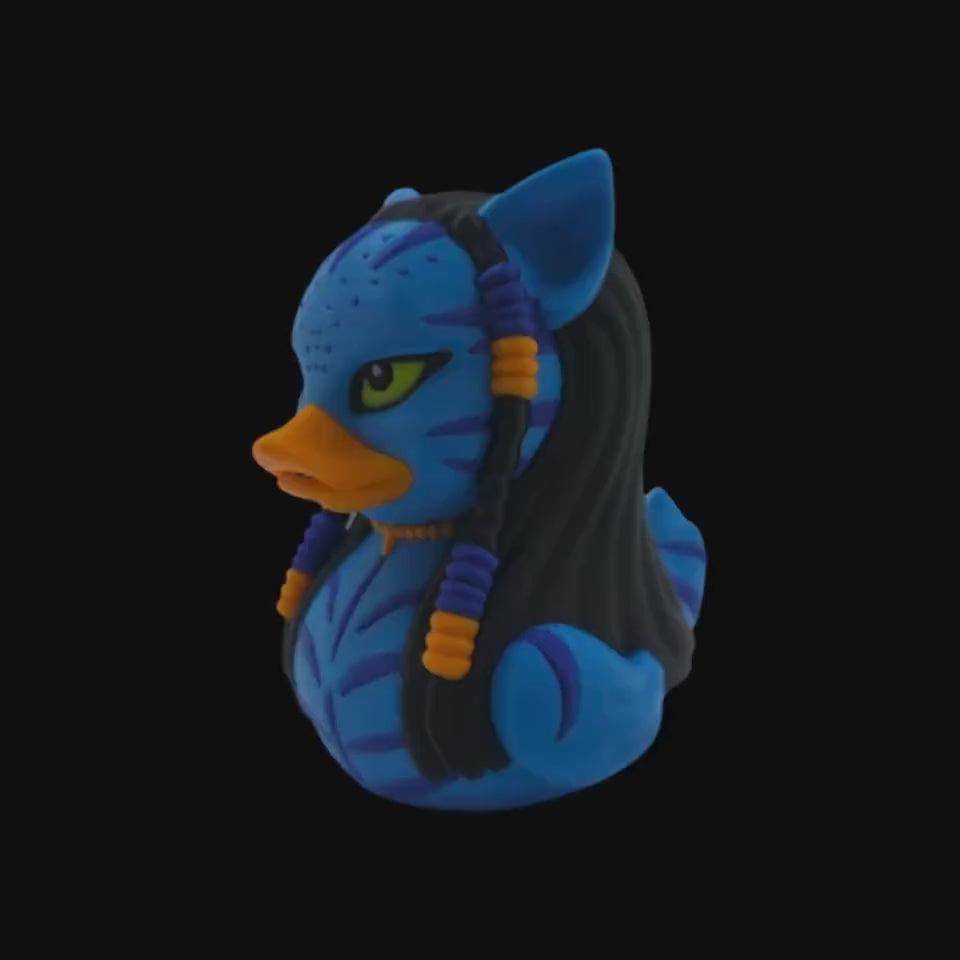 Avatar Duck Inspired Figurine Blue Warrior Collectible Desk Display Fantasy Creature Decoration Sci Fi Movie