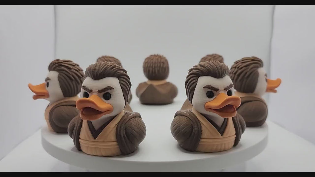 Vehicle Accessory: Obi-Wan Inspired Duck Car Decoration for Dash Mount Display