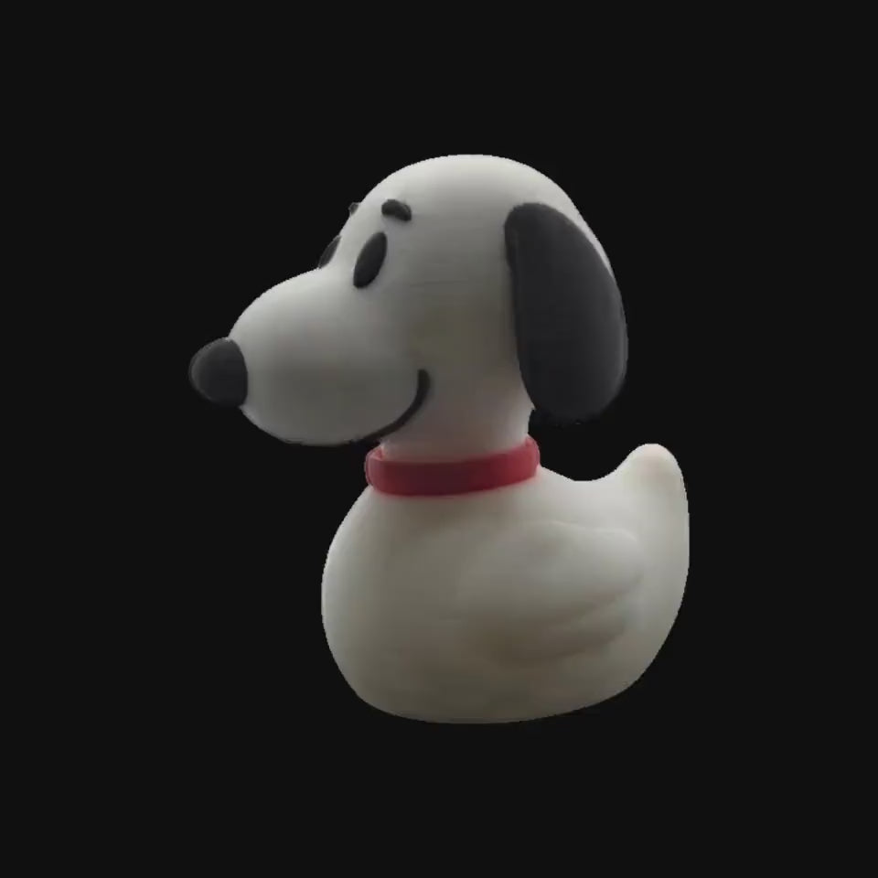 Snoopy Inspired Duck Figure Cartoon Mashup Decoration Display Desk Accessory Shelf Peanuts Inspired Character