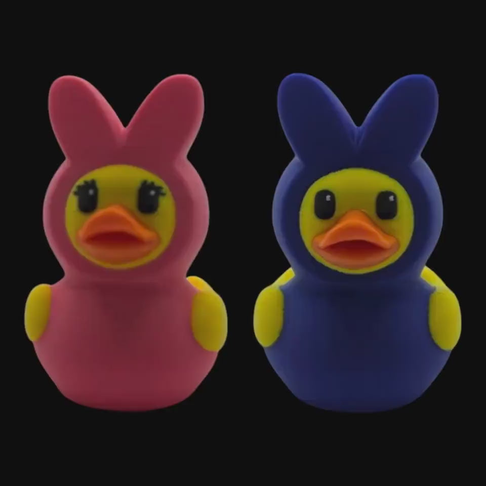3d Printed Duck Figurine Toy Marshmallow Peep Easter Decoration Accessory Candy Shaped Ornament Blue Pink