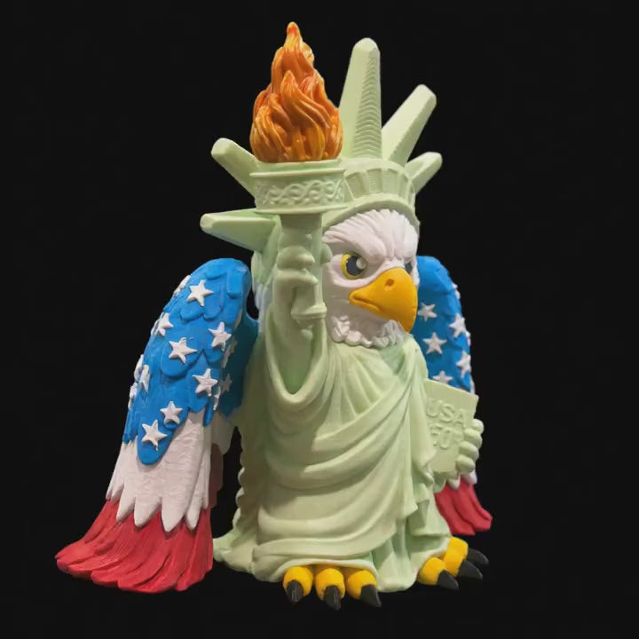 Liberty Eagle 250th Anniversary Limited Edition Standing Tall Patriotic Americana Flag Wing American Independence Day