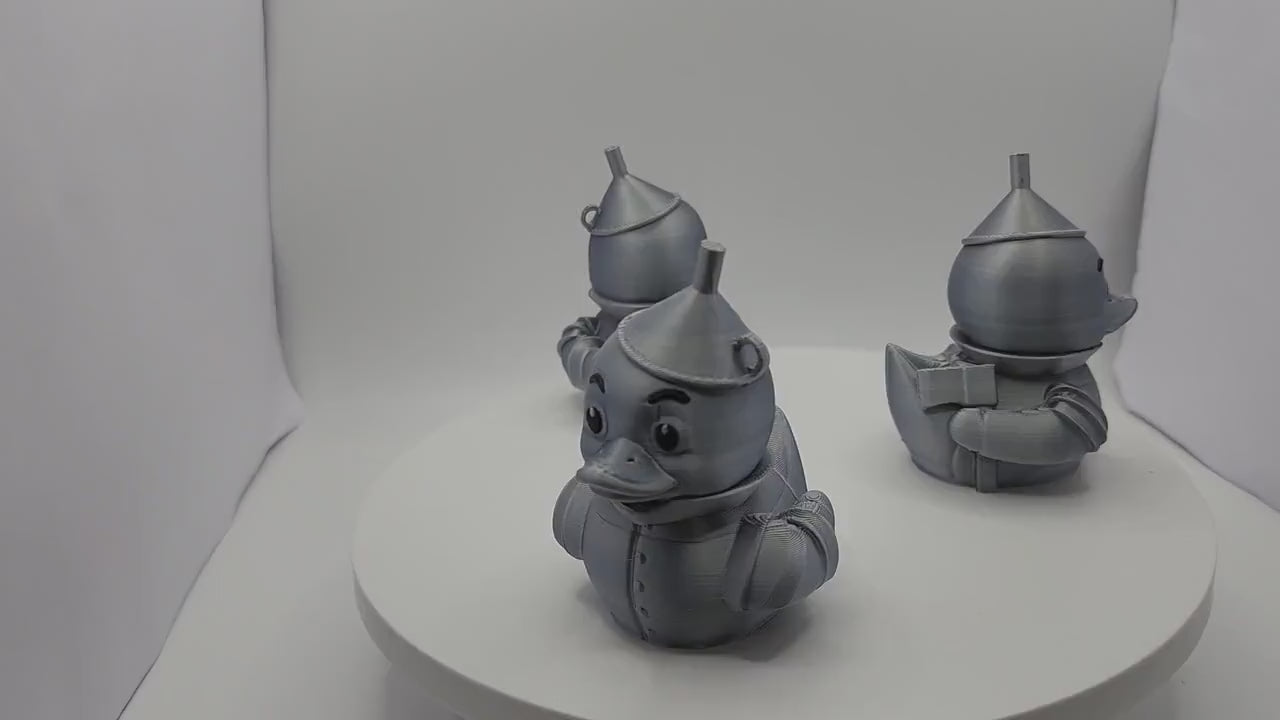 Tin Man Inspired Duck Desk Display Item Collection Movie Character Figurine Emerald City Story