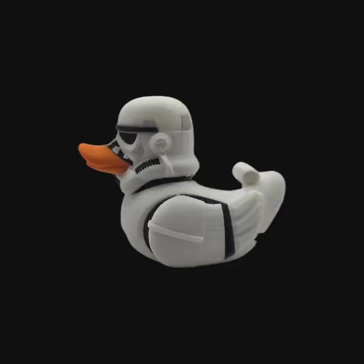 Stormtrooper Inspired Duck Collectible Figurine Star Wars Fan  Geek Desk Toy Shelf Display Office Decoration Sci