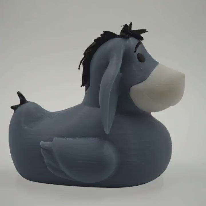 Eeyore Duck Gift, 3D Printed Figurine for Jeep Ducking Fun