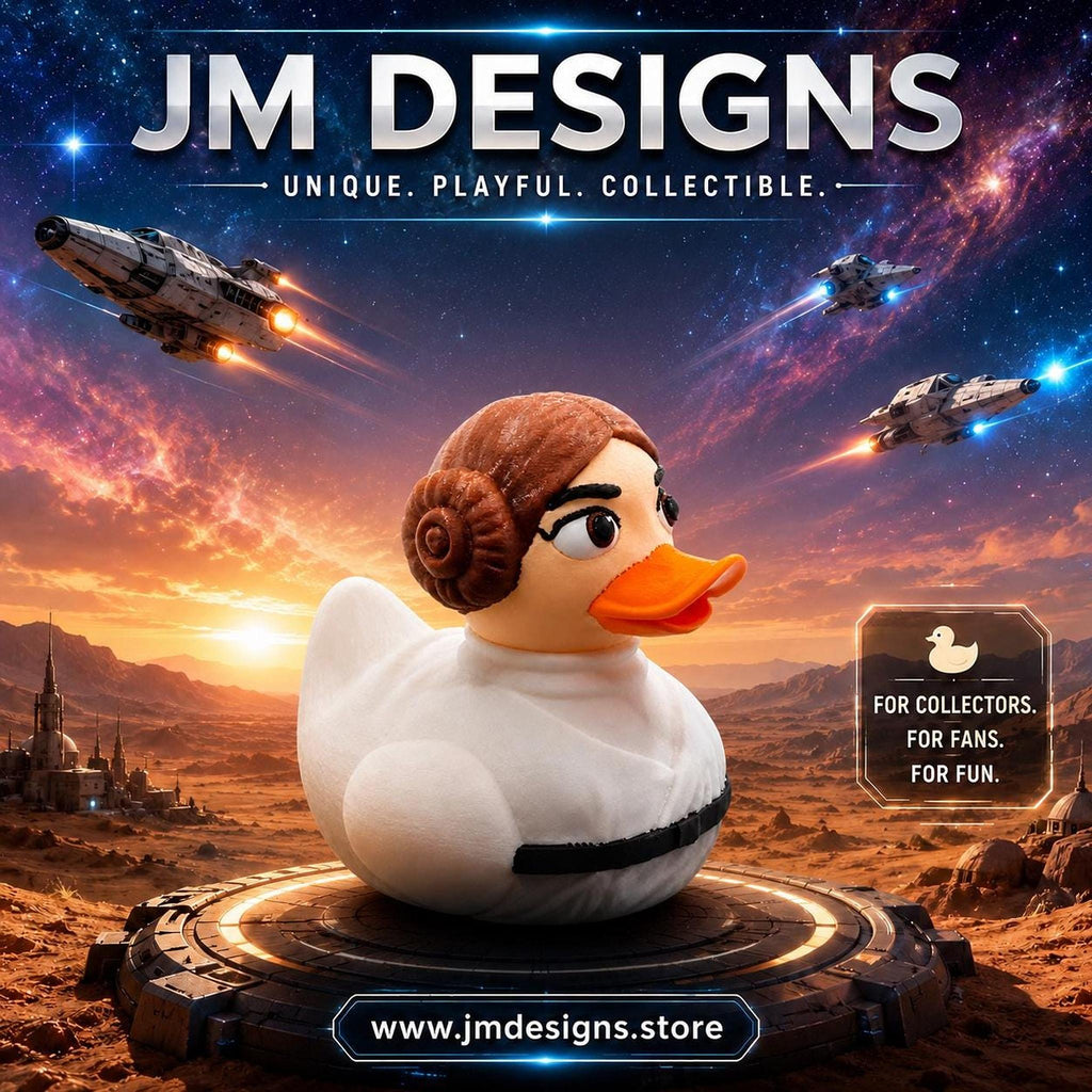 Princess Leia Duck, 3D Printed Bath Toy for Star Wars Fans - JM Designs