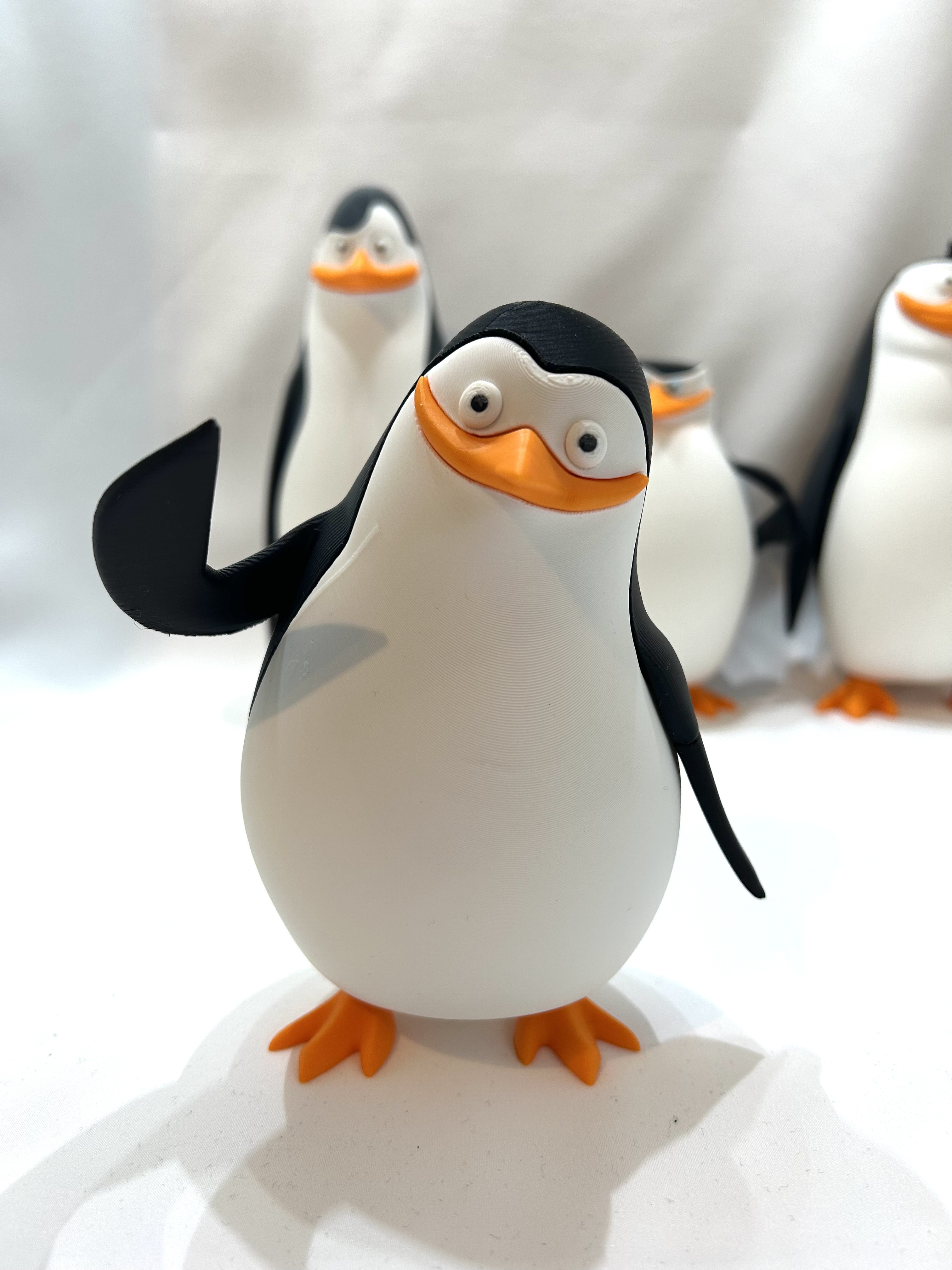 Madagascar Penguins Figures Handmade 3D Print
