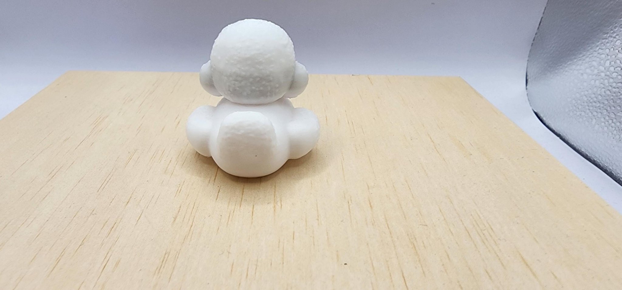 Quirky Office Decor: Poodle Duck 3D Printed Figurine for Desk - JM Designs