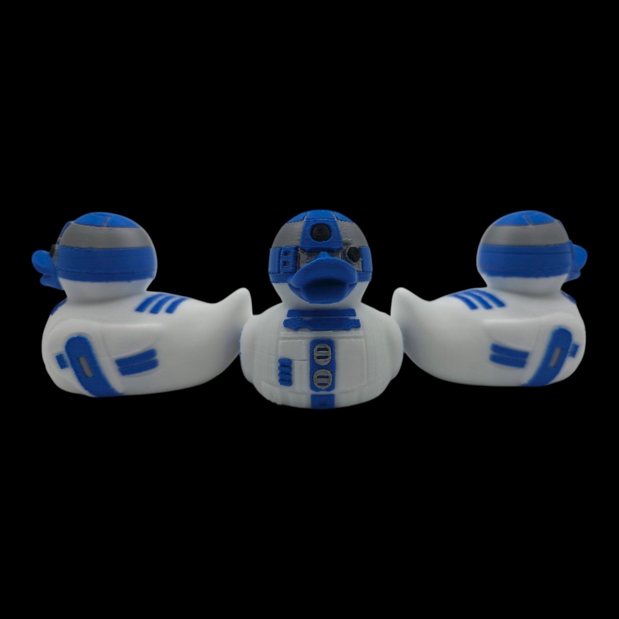 R2D2 Rubber Duck, 3D Printed Figure for Desk or Jeep Dashboard - JM Designs