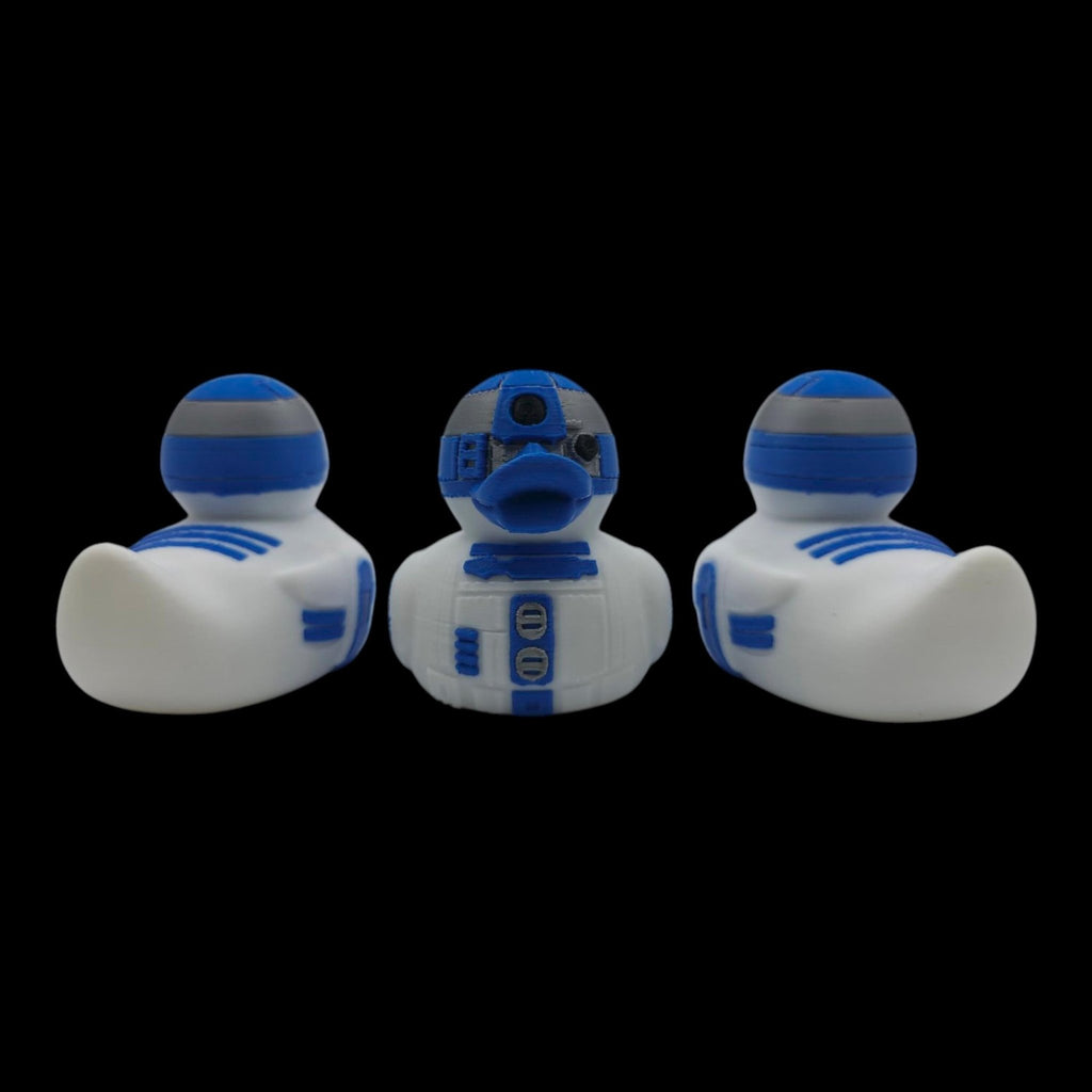 R2D2 Rubber Duck, 3D Printed Figure for Desk or Jeep Dashboard - JM Designs