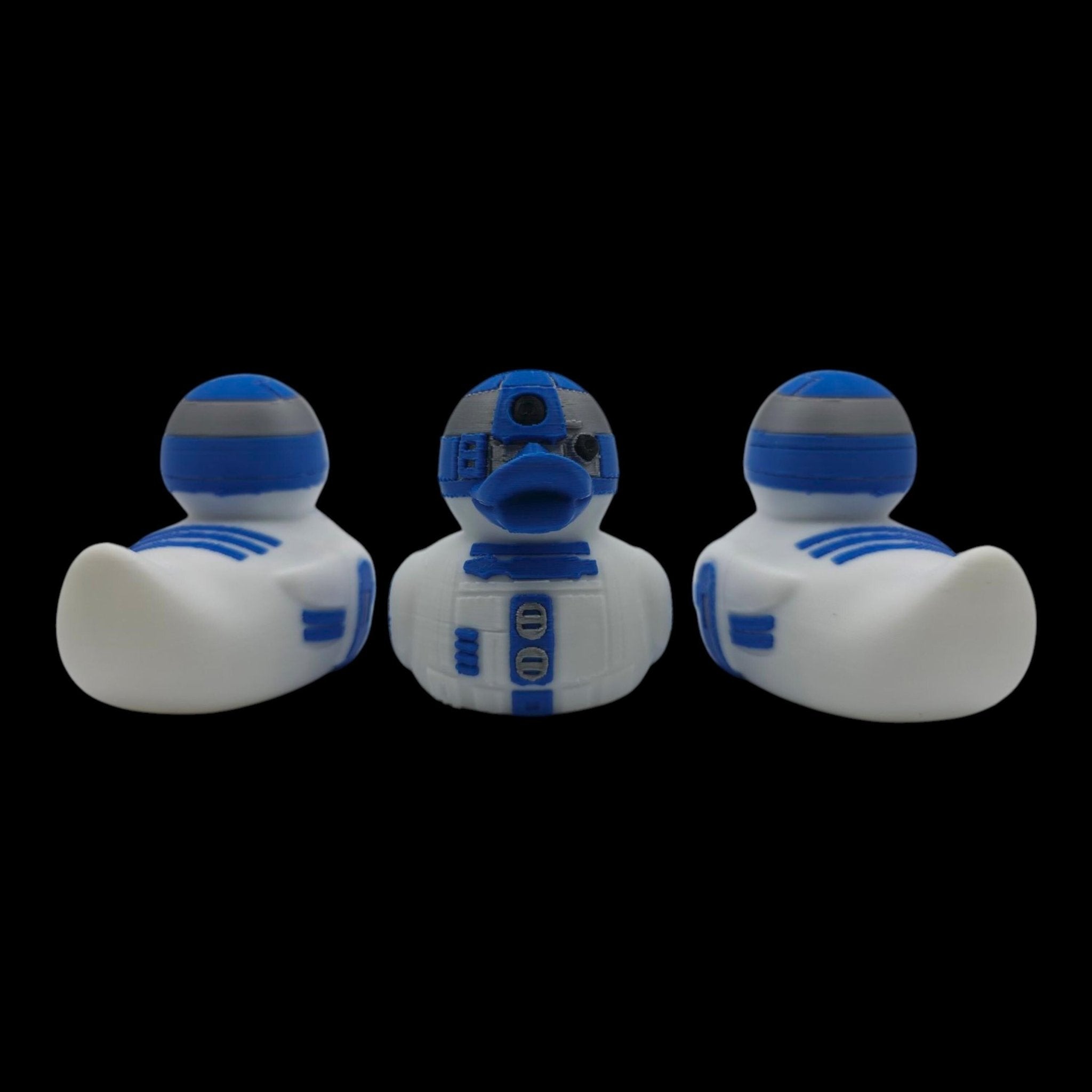 R2D2 Rubber Duck, 3D Printed Figure for Desk or Jeep Dashboard - JM Designs