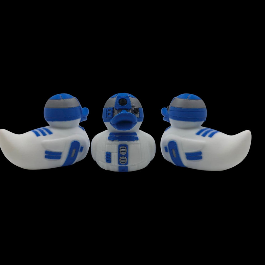 R2D2 Rubber Duck, 3D Printed Figure for Desk or Jeep Dashboard - JM Designs