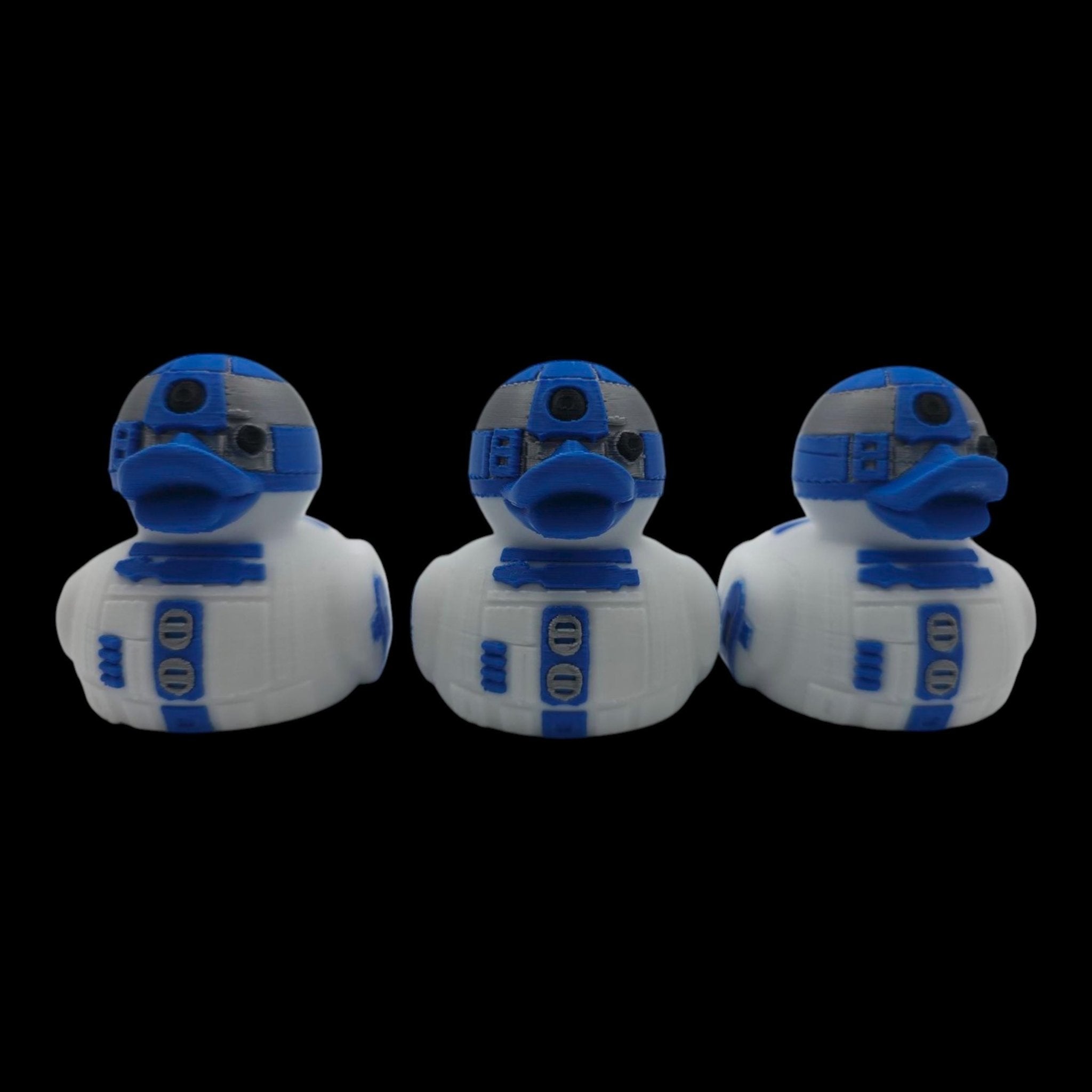 R2D2 Rubber Duck, 3D Printed Figure for Desk or Jeep Dashboard - JM Designs