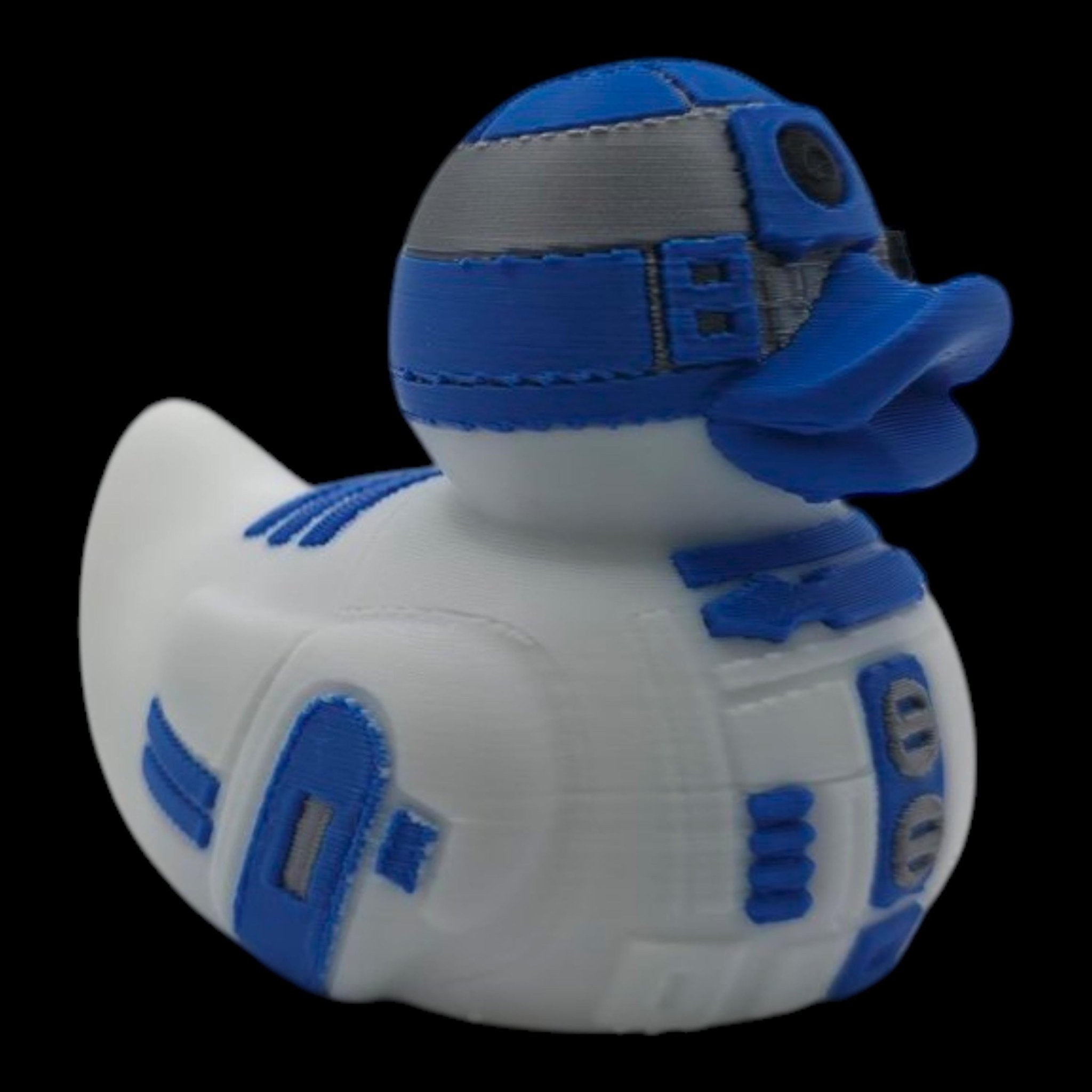 R2D2 Rubber Duck, 3D Printed Figure for Desk or Jeep Dashboard - JM Designs