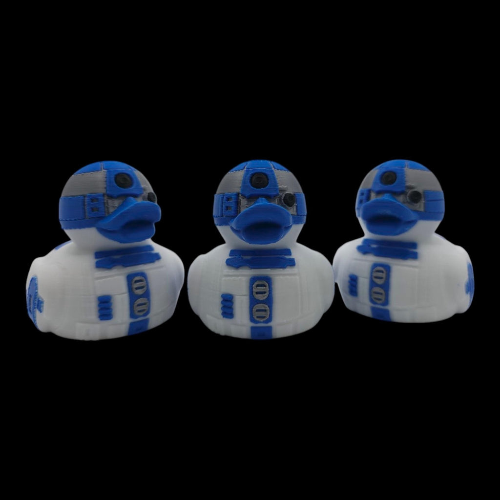 R2D2 Rubber Duck, 3D Printed Star Wars Decor for Bathroom and Desk - JM Designs