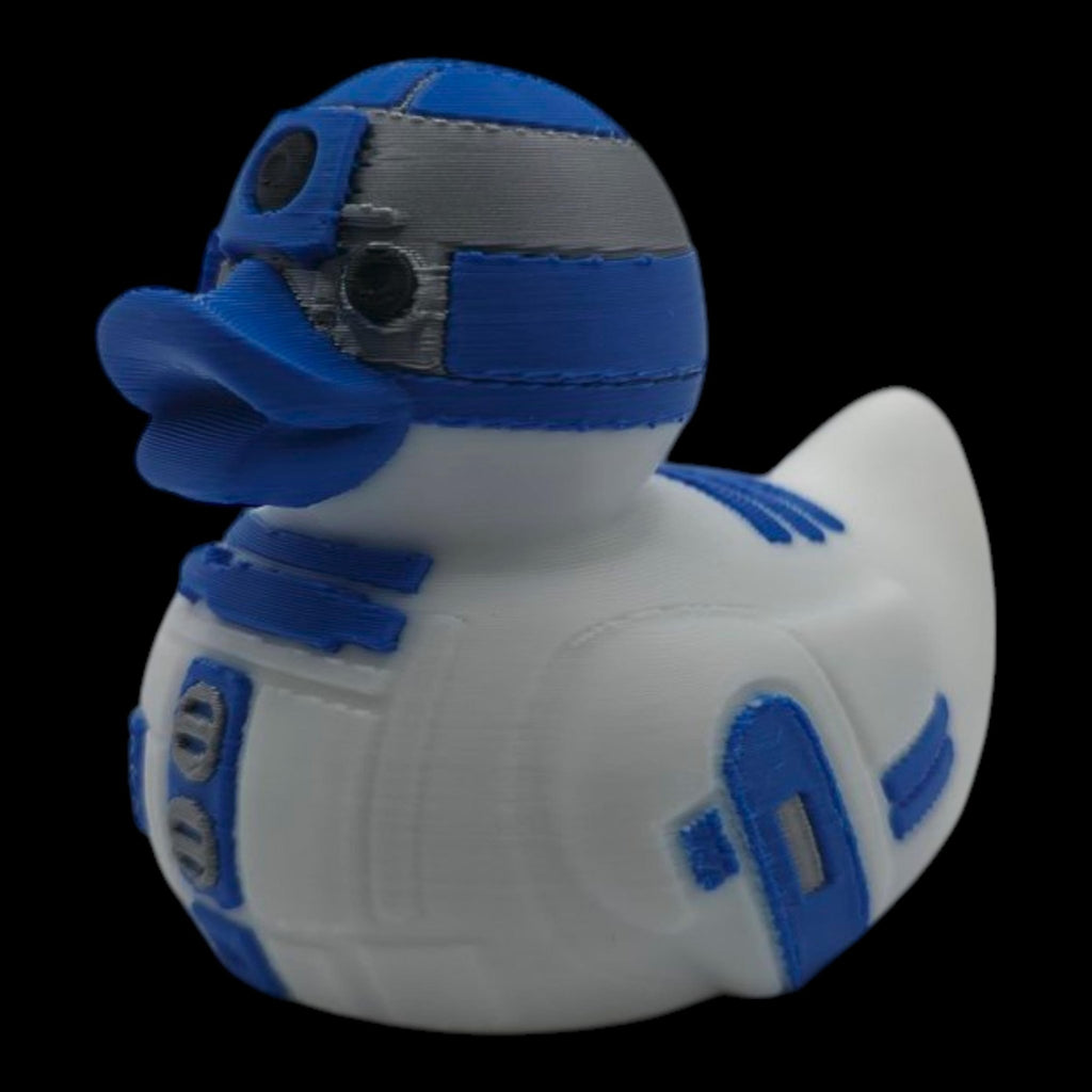 R2D2 Rubber Duck, 3D Printed Star Wars Decor for Bathroom and Desk - JM Designs