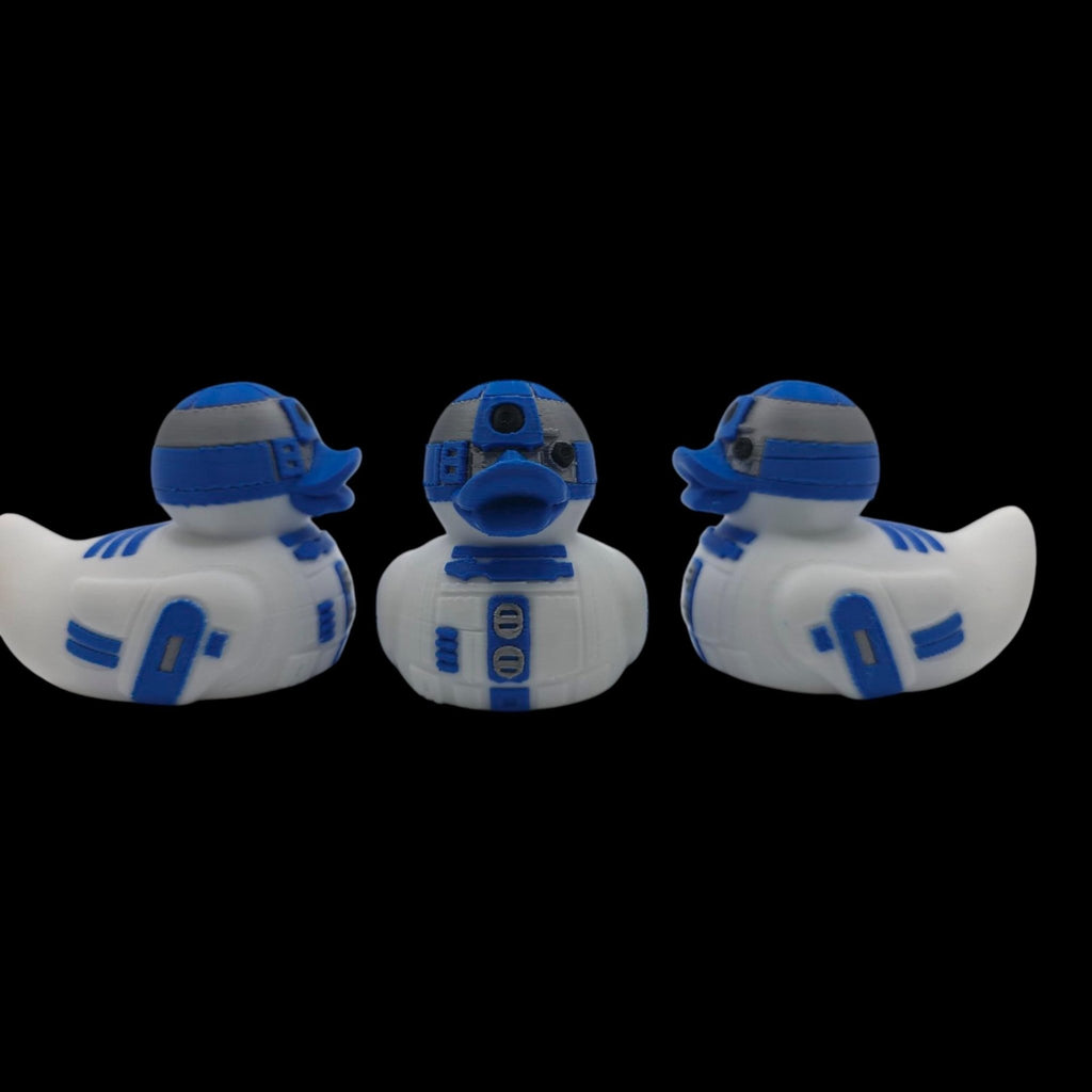 R2D2 Rubber Duck, 3D Printed Star Wars Decor for Bathroom and Desk - JM Designs