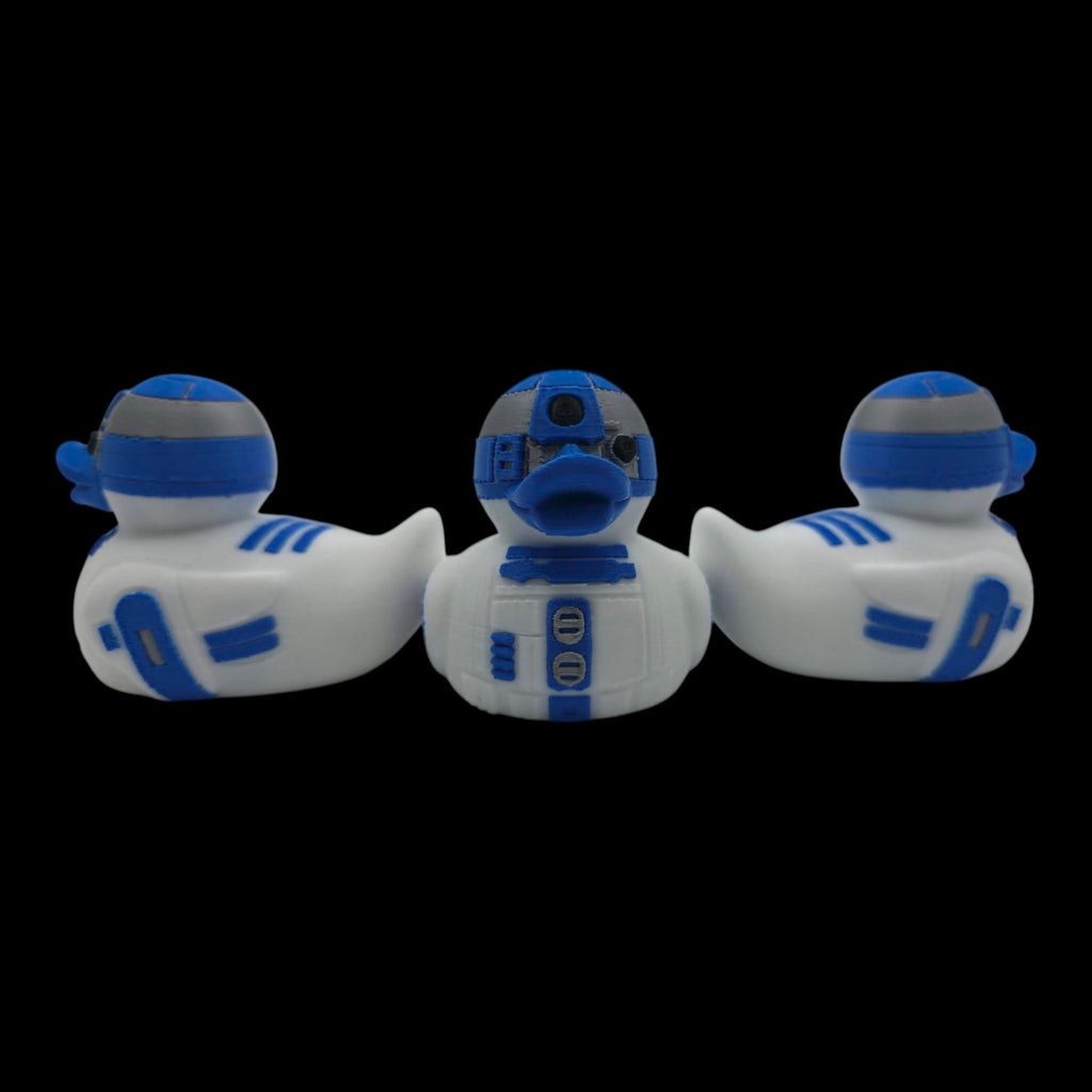 R2D2 Rubber Duck, 3D Printed Star Wars Decor for Bathroom and Desk - JM Designs