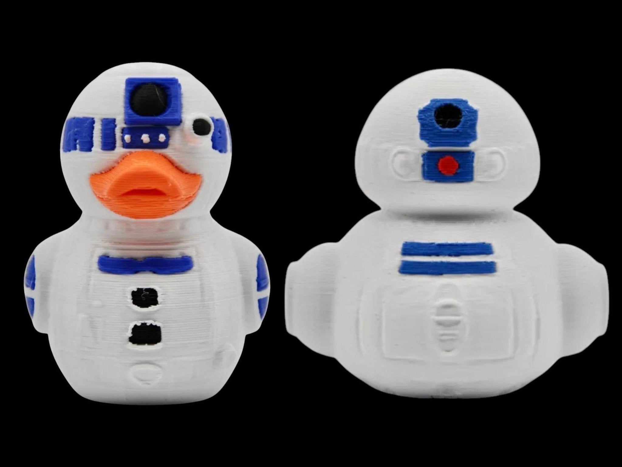 R2D2 Rubber Duck, 3D Printed Star Wars Decor for Desk or Bath - JM Designs