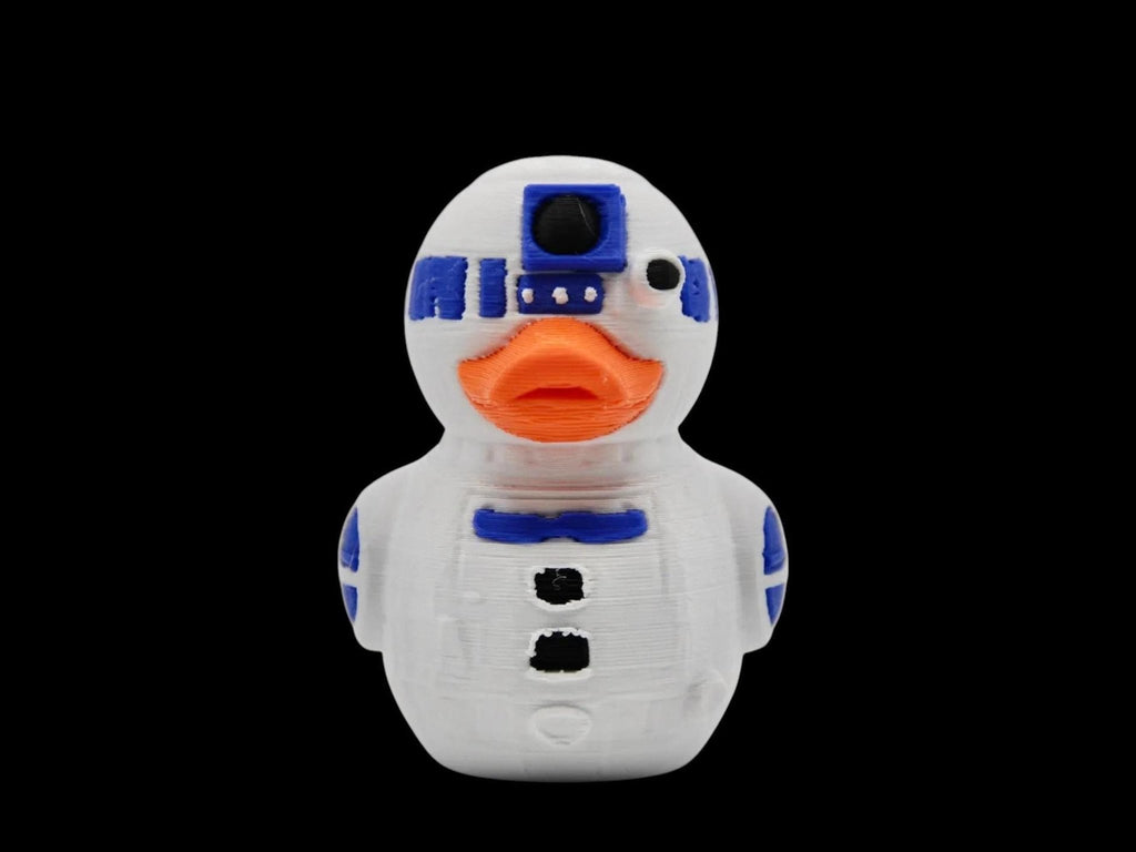 R2D2 Rubber Duck, 3D Printed Star Wars Decor for Desk or Bath - JM Designs