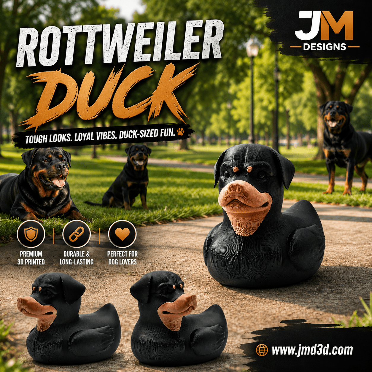 Rottweiler Duck - JM Designs