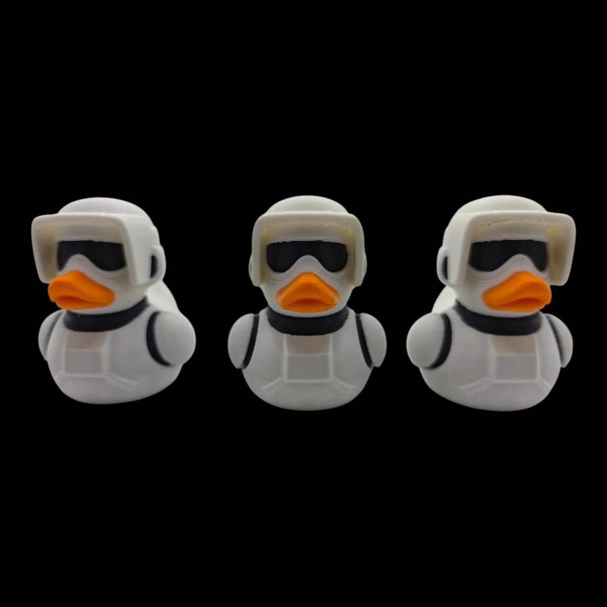 Scout Trooper Duck Star Wars Inspired Collectible Duckies Sci Fi Armor Helmet Cruise Jeep Dashboard Companion - JM Designs