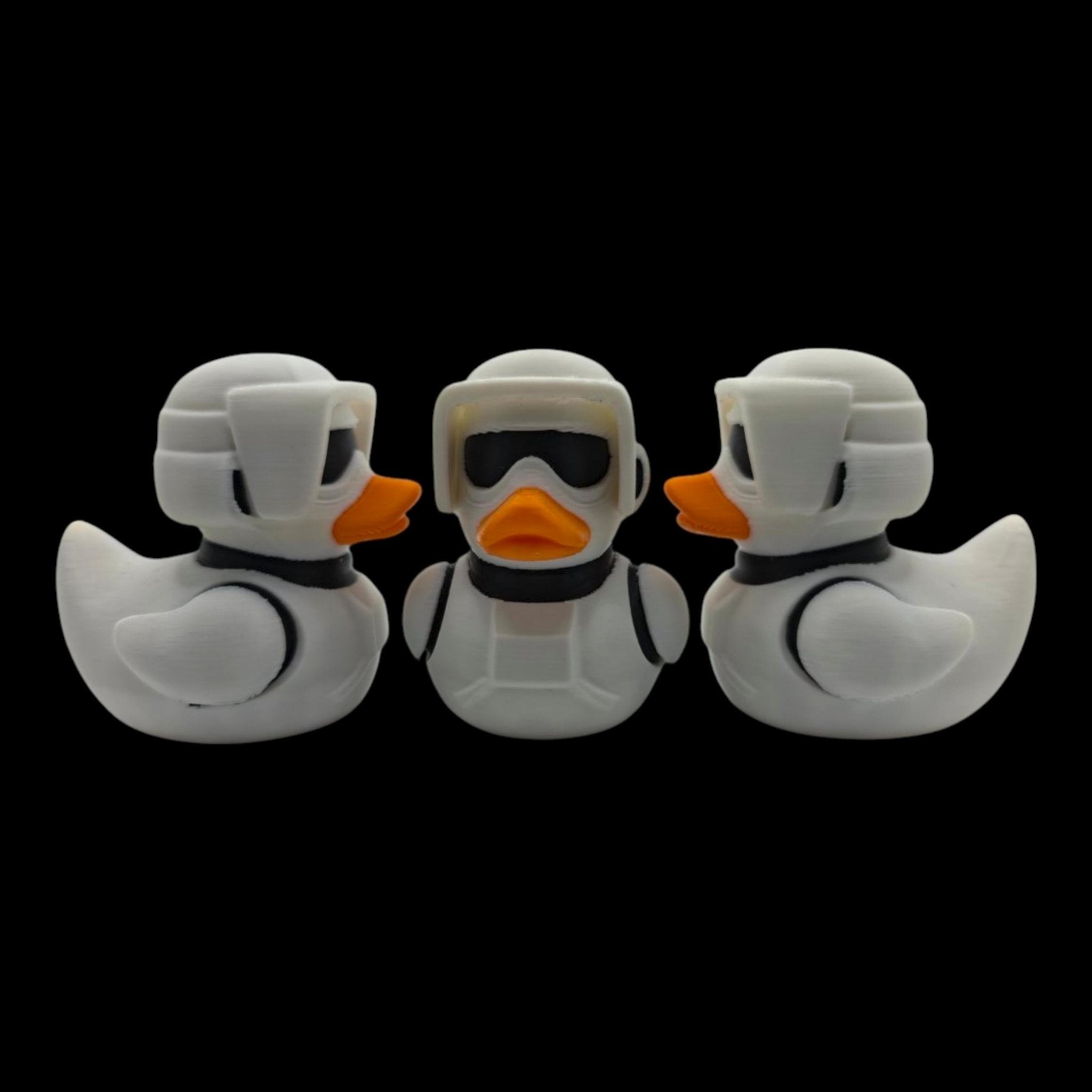 Scout Trooper Duck Star Wars Inspired Collectible Duckies Sci Fi Armor Helmet Cruise Jeep Dashboard Companion - JM Designs