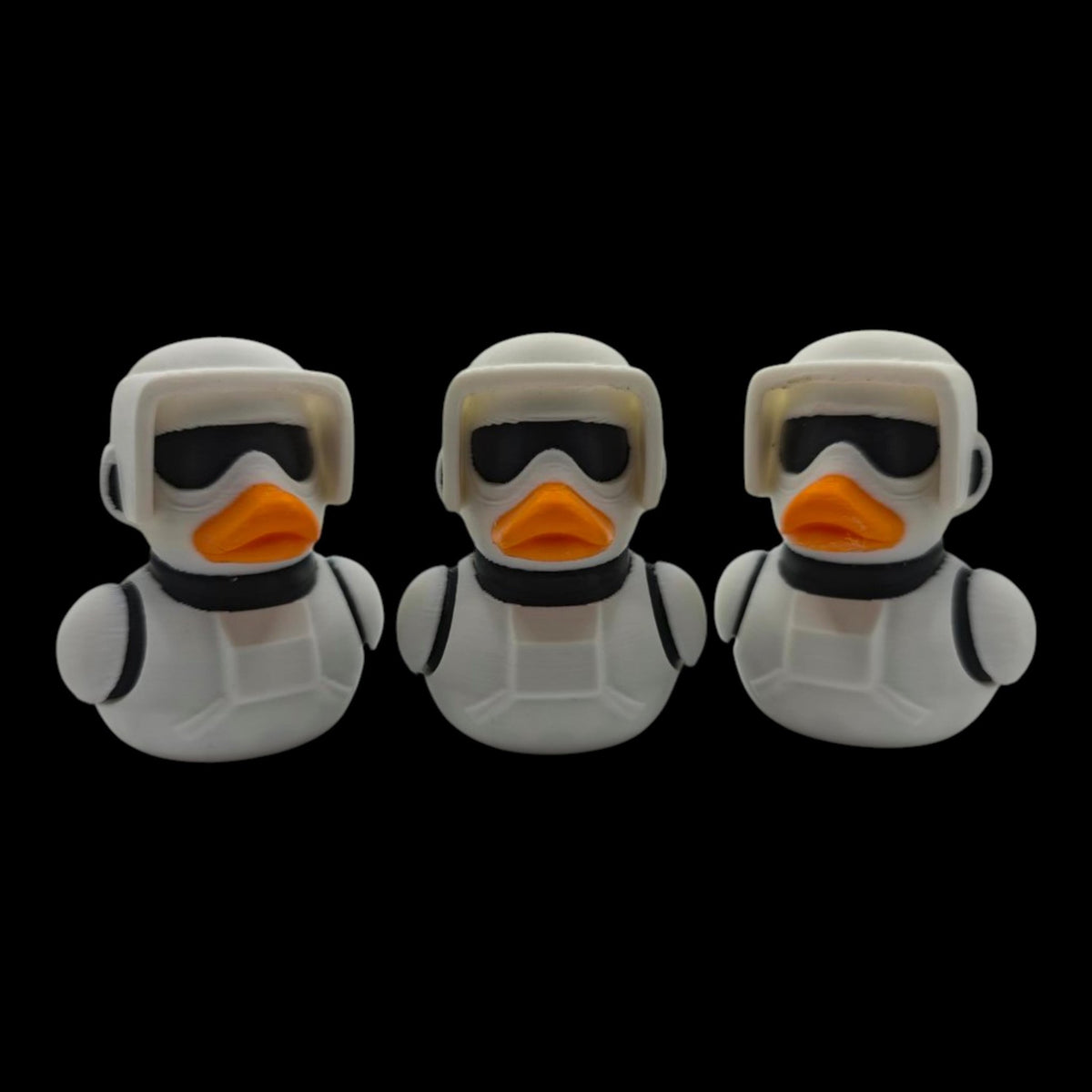 Scout Trooper Duck Star Wars Inspired Collectible Duckies Sci Fi Armor Helmet Cruise Jeep Dashboard Companion - JM Designs