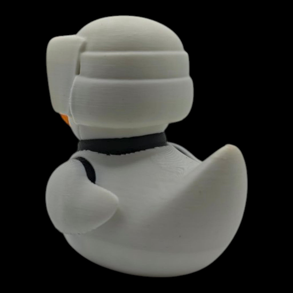 Scout Trooper Duck Star Wars Inspired Collectible Duckies Sci Fi Armor Helmet Cruise Jeep Dashboard Companion - JM Designs