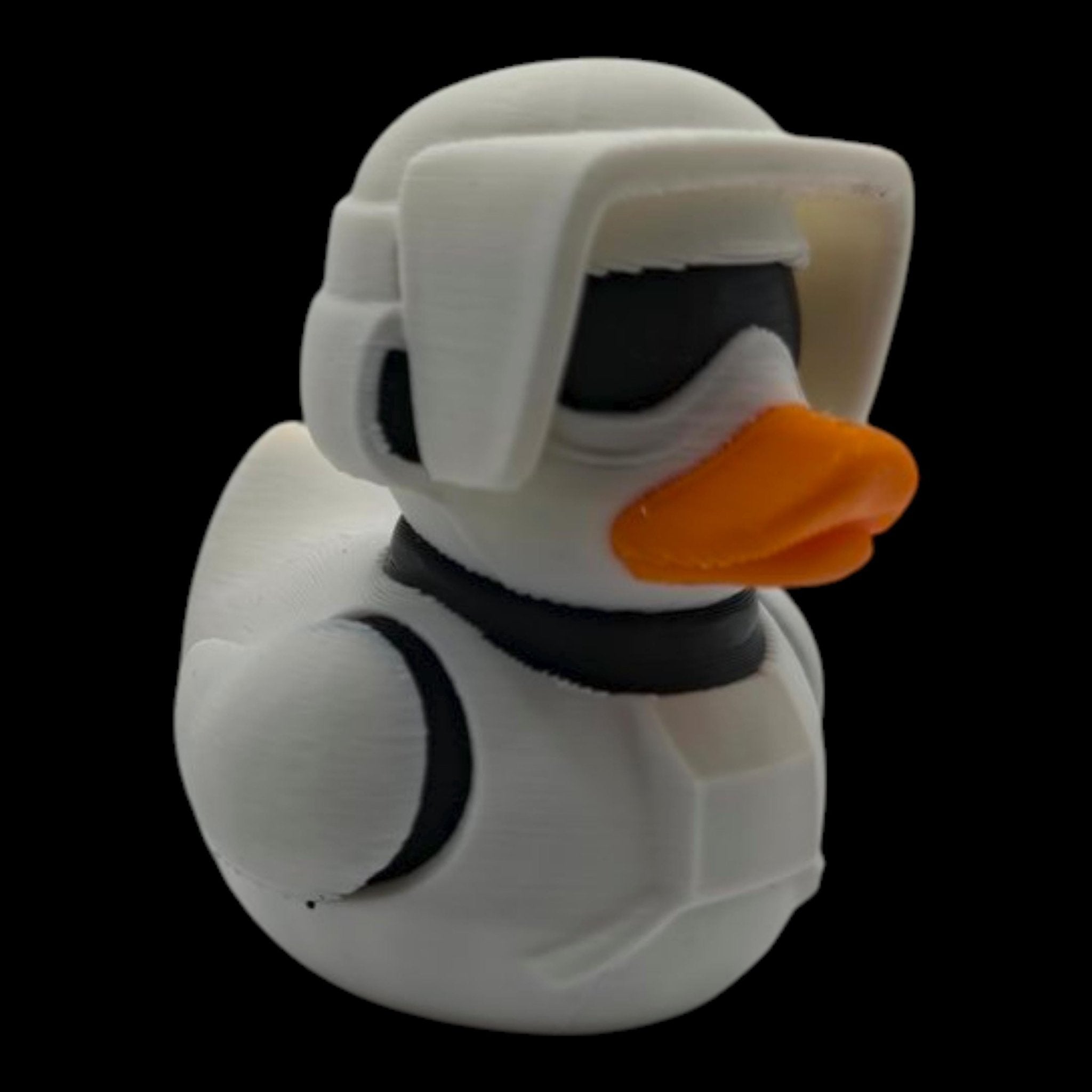 Scout Trooper Duck Star Wars Inspired Collectible Duckies Sci Fi Armor Helmet Cruise Jeep Dashboard Companion - JM Designs