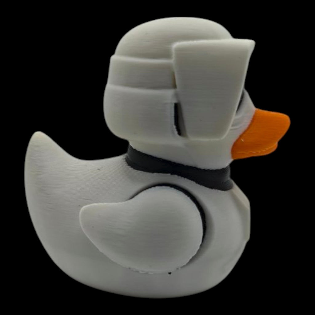 Scout Trooper Duck Star Wars Inspired Collectible Duckies Sci Fi Armor Helmet Cruise Jeep Dashboard Companion - JM Designs