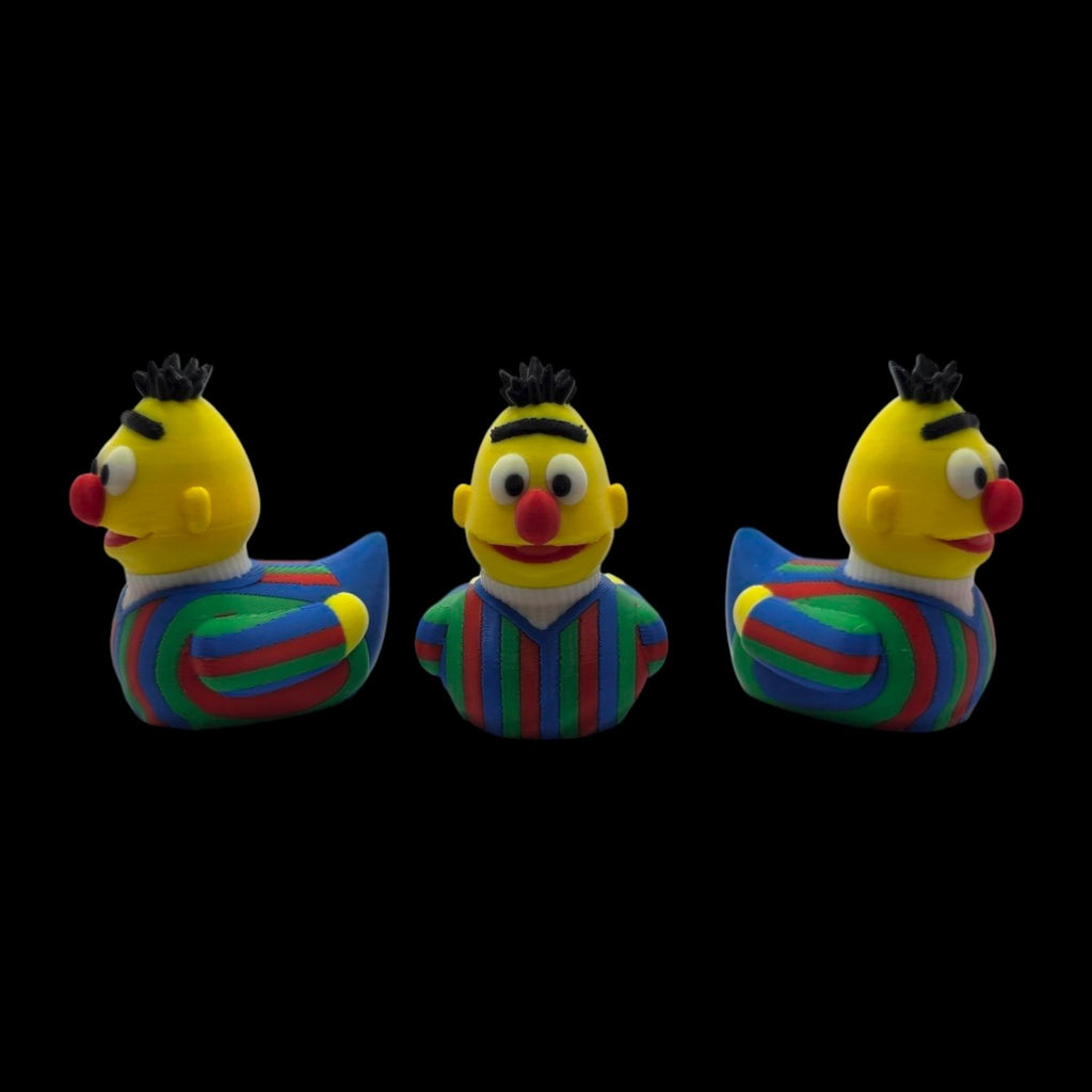 Sesame Street Bert Inspired Duck Figure Collectible Character Toy Display Decoration Shelf Ornament - JM Designs