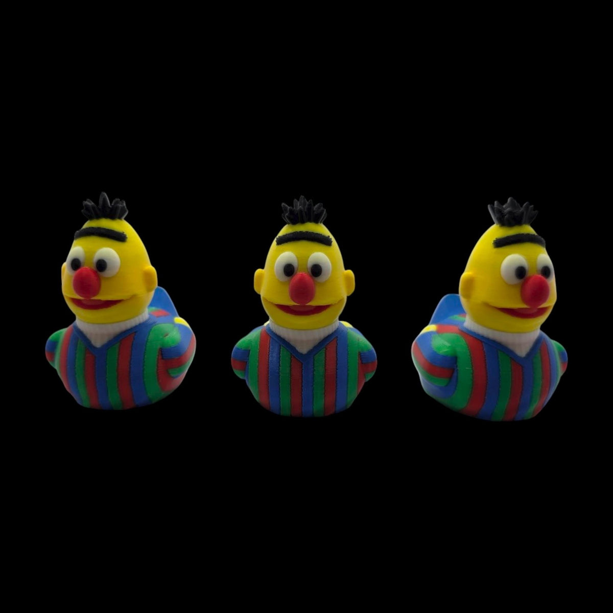 Sesame Street Bert Inspired Duck Figure Collectible Character Toy Display Decoration Shelf Ornament - JM Designs