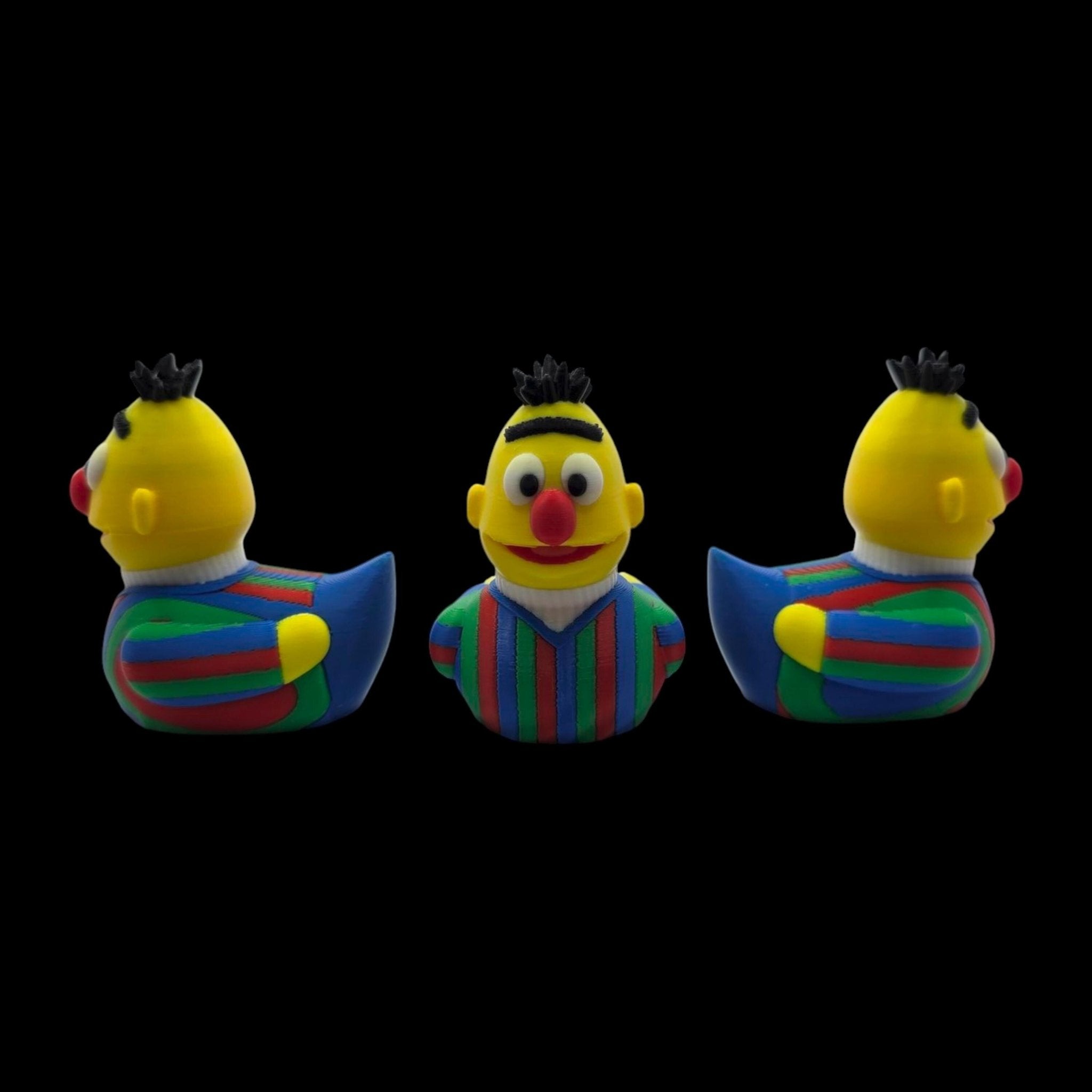 Sesame Street Bert Inspired Duck Figure Collectible Character Toy Display Decoration Shelf Ornament - JM Designs