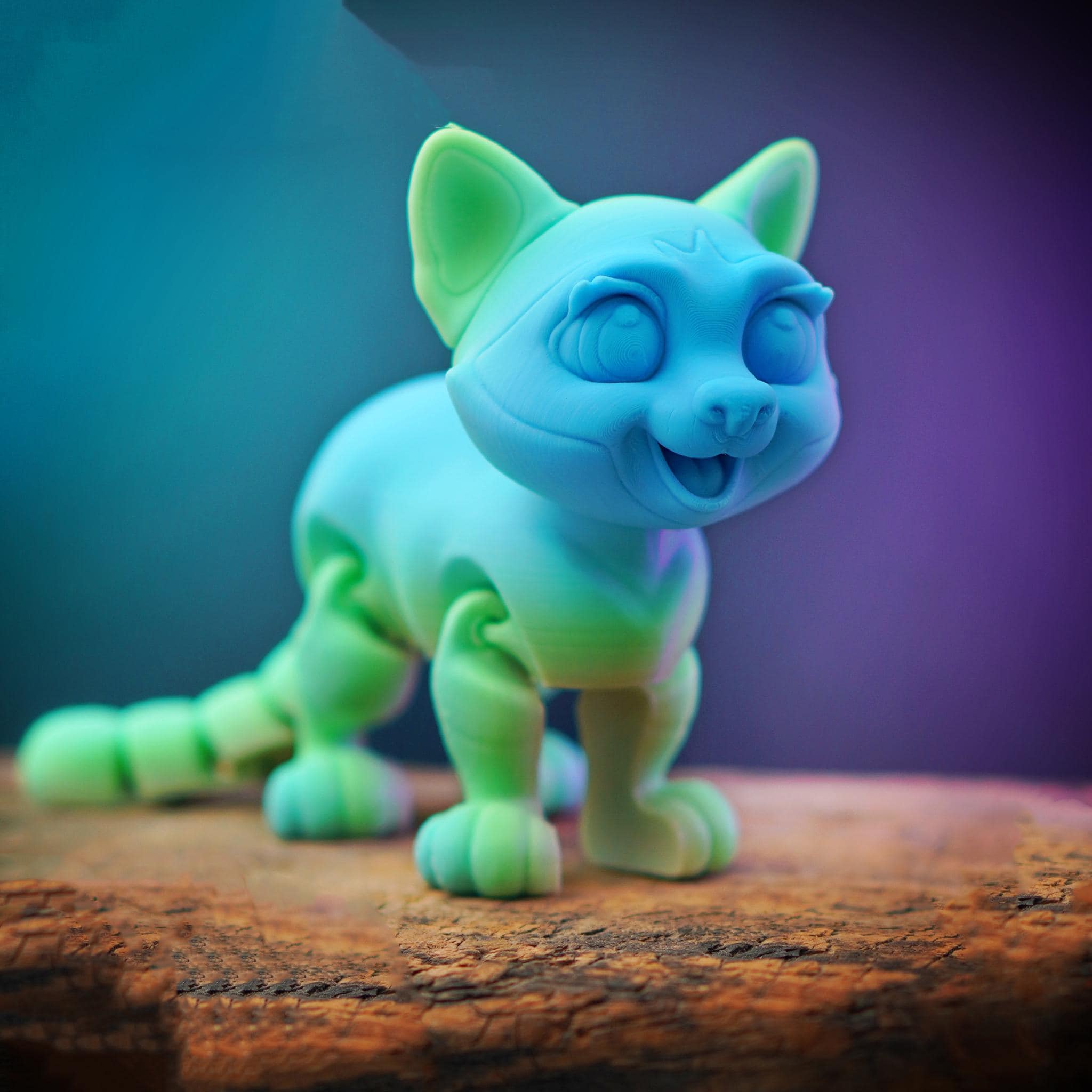 Siamese Cat Figurine, Customizable 3D Printed Cat Decor for Collectors - JM Designs