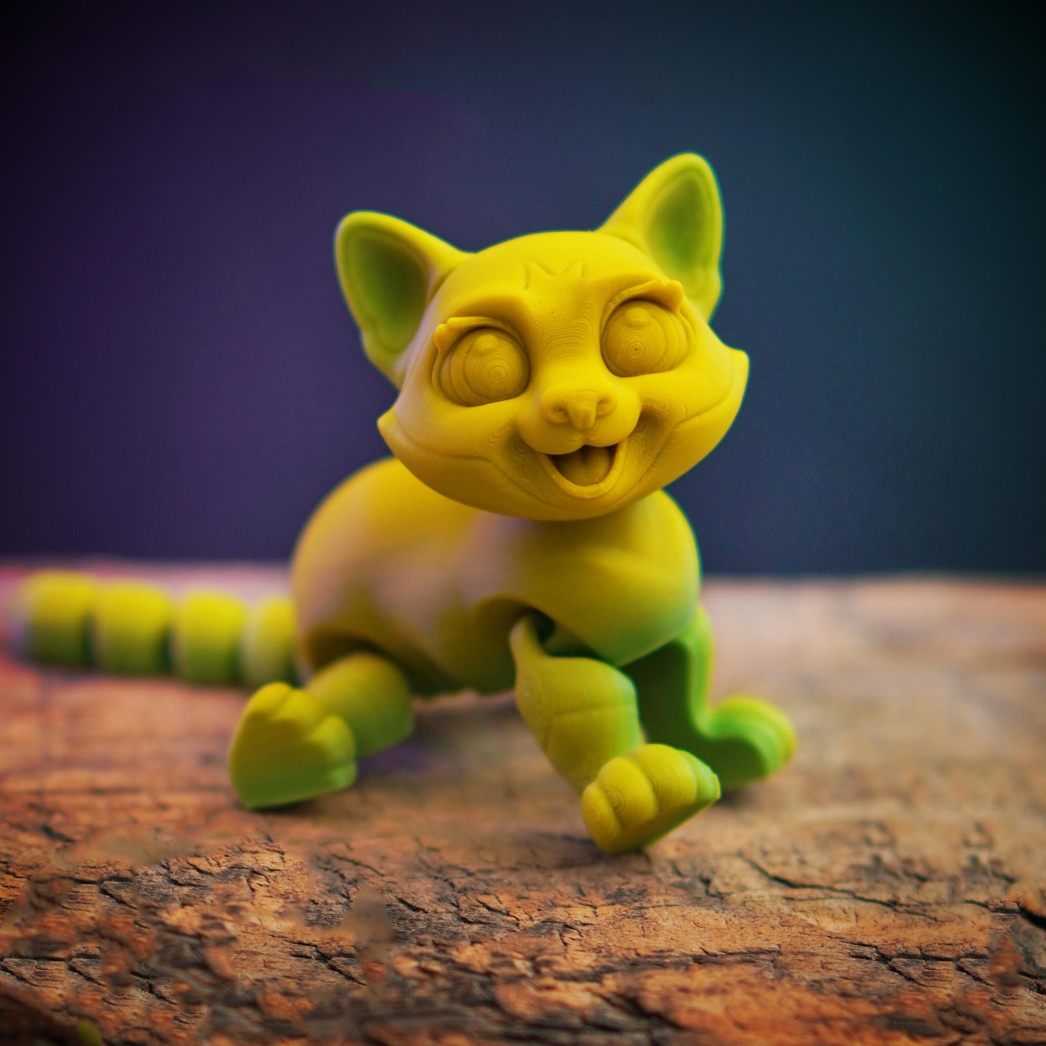 Siamese Cat Figurine, Customizable 3D Printed Cat Decor for Collectors - JM Designs