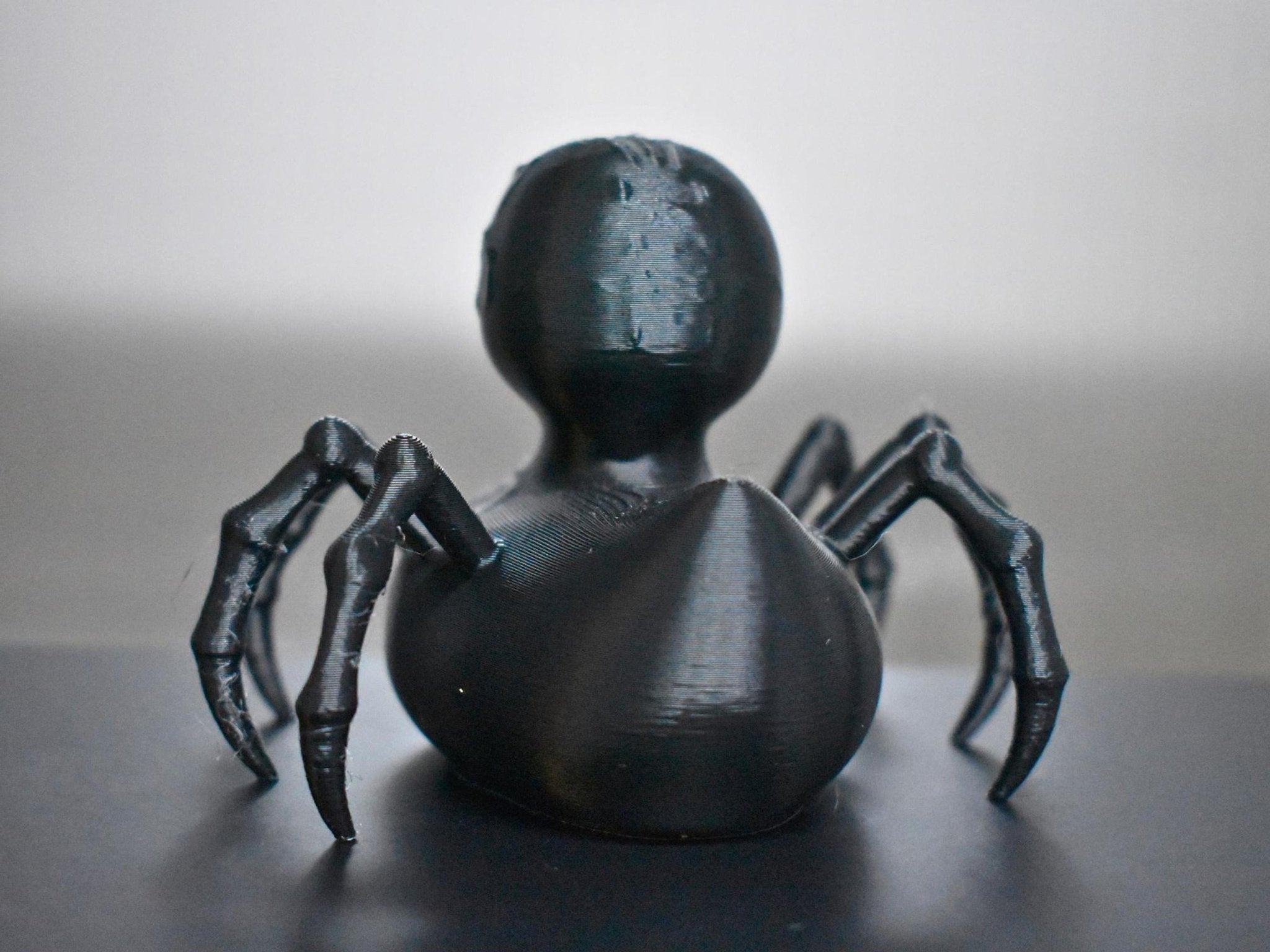 Spider Duck Figurine, Gothic Style 3D Printed Desk Decoration with Creepy Doll Design - JM Designs