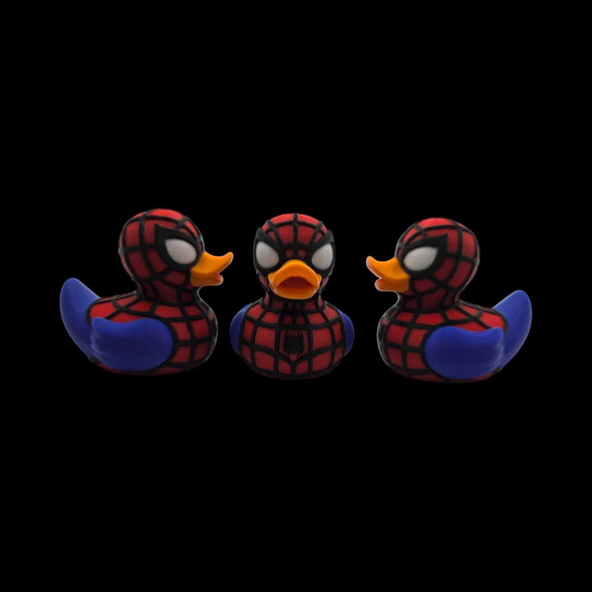 Spider-man Inspired Duck Figurine Collectible Superhero Display Marvel Memorabilia Comic Character - JM Designs