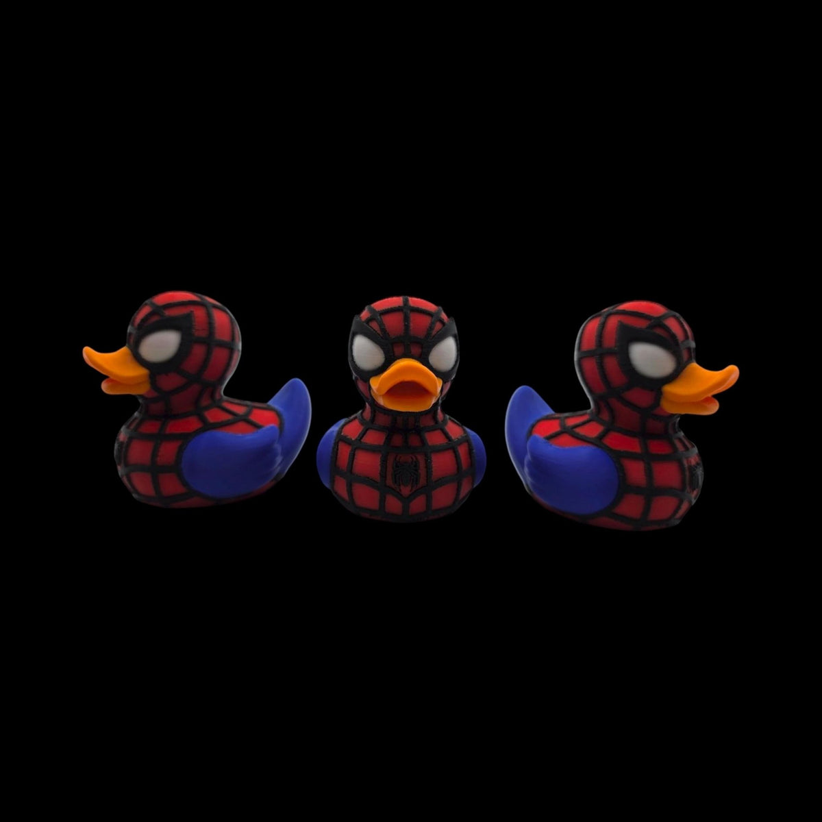 Spider-man Inspired Duck Figurine Collectible Superhero Display Marvel Memorabilia Comic Character - JM Designs
