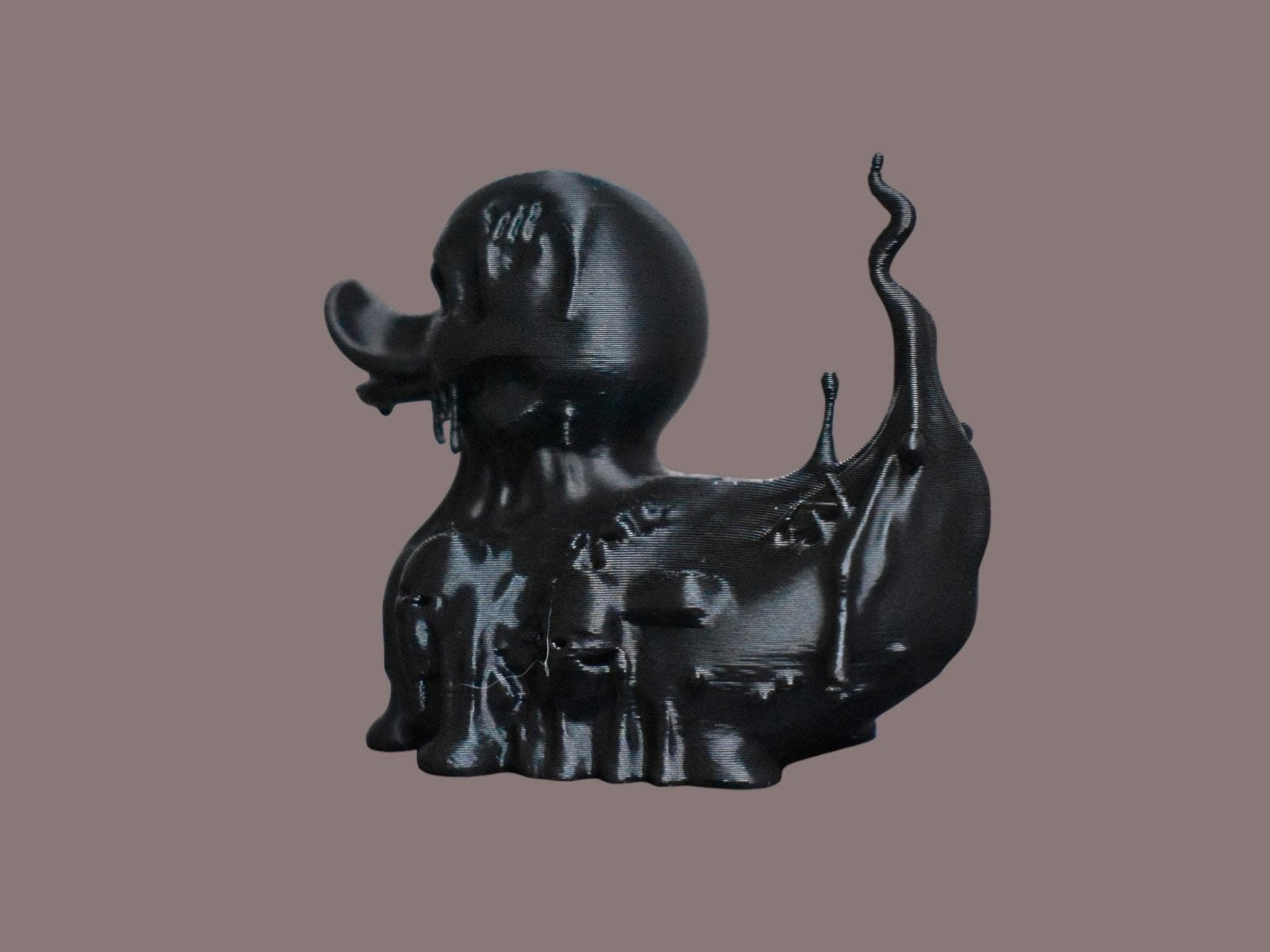 Spooky Duck Figurine with Glowing Eyes, Halloween Home Decor - JM Designs